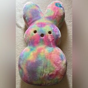 Peeps Jumbo Plush Rainbow Tie Dye Pastel Easter Bunny Stuffed XL Giant 38" 2023
